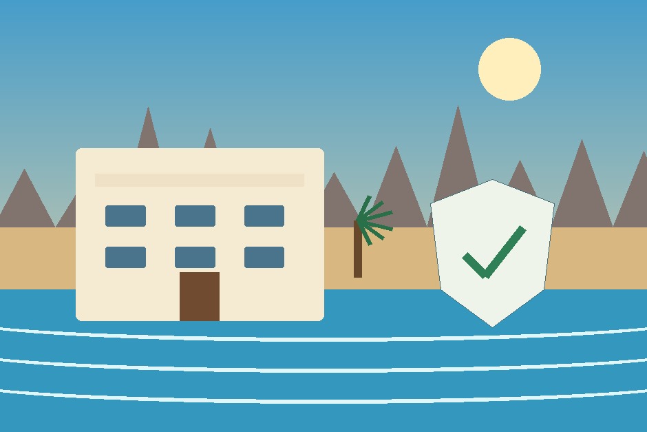 An original illustration of a coastal Omani home and property maintenance considerations